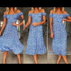 Off shoulder summer dress